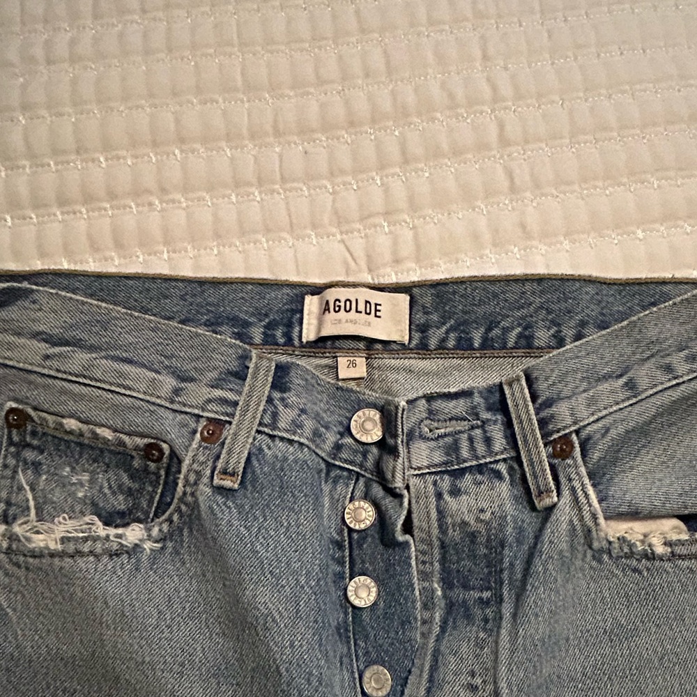 AGOLDE Riley High Rise Straight Crop Jeans - Picture 4 of 5